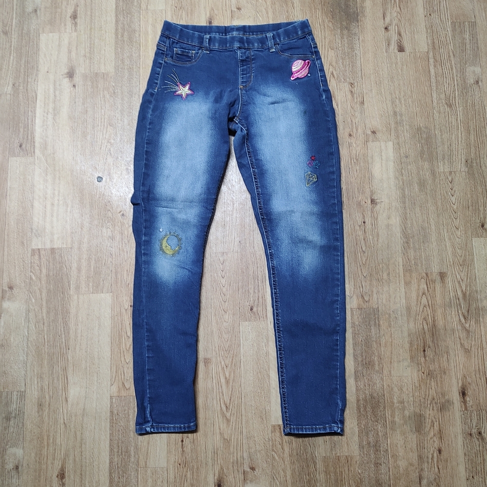 Embroidered Blue Jeans